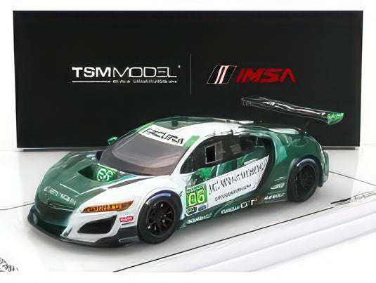 ACURA NSX GT3 EVO22 TEAM GRADIENT RACING N 66 IMSA 24h DAYTONA 2023 M.FARNBACHER K.LEGGE M.MILLER S.MONK WHITE GREEN/TRUESCALE 1/43ミニカー