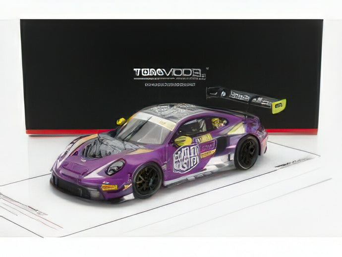PORSCHE  911 992 GT3 R TEAM HUBAUTO RACING N 27 FIA GT WORLD CUP MACAU GRAND PRIX 2023 KEVIN ESTRE  PURPLE/TRUESCALE 1/43ミニカー