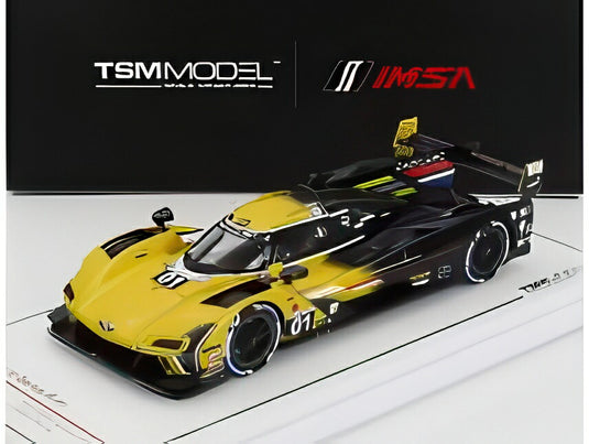 CADILLAC V SERIES R 5.5L V8 TEAM CADILLAC RACING N 01 IMSA 24時間 デイトナ 2024 セバスチャン ブルデー レンガー ファン デル ザンデル スコット ディクソン アレックス パロウ イエロー ブラック/ TrueScale 1/43 ミニカー