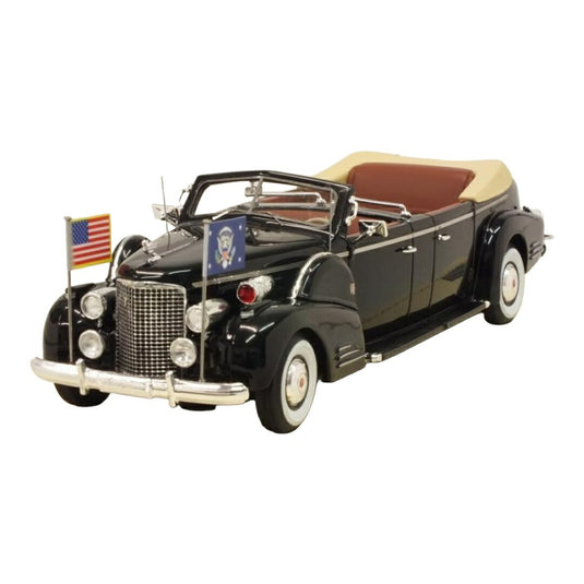 Cadillacキャデラック Series 90 V16 プレジデンシャルリムジン クイーンメアリー 1938 ブラック / TRUE SCALE MINIATURES 1/43