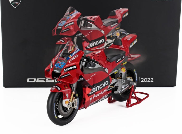 DUCATI DESMOSEDICI GP22 N43 MotoGPプレゼンテーション 2022 ジャックミラー レッド/ TrueScale 1/12 ミニカー