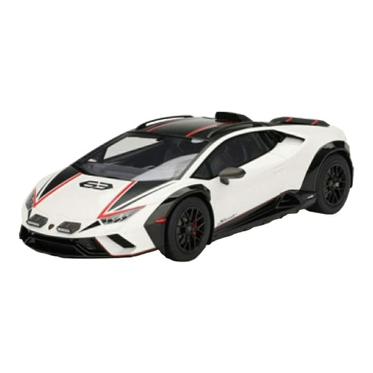 Lamborghiniランボルギーニ Huracanウラカン Sterratoステラート 2023 ビアンコアソポ 63 / TrueScale 1/18 ミニカー