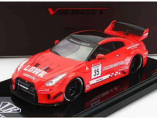 NISSAN GTRR (R35) N 35 LBWK LIBERTY WALK 2016 RED BLACK/TRUESCALE 1/43ミニカー