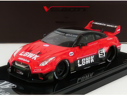 NISSAN GTRR (R35) N 5 LBWK LIBERTY WALK 2016 RED BLACK/TRUESCALE 1/43ミニカー