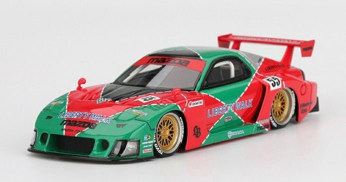 【予約】MAZDA RX-7 FD3S LB WORKS スーパーシルエット 787B N 55 TAS 2006 オレンジ グリーン/ TrueScale 1/43 ミニカー