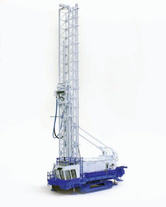 Bucyrus 49R ブラストドリル ホワイト-ブルー/ホワイトマスト Fording Coal / TWH 1/50 建設機械模型 工事車両