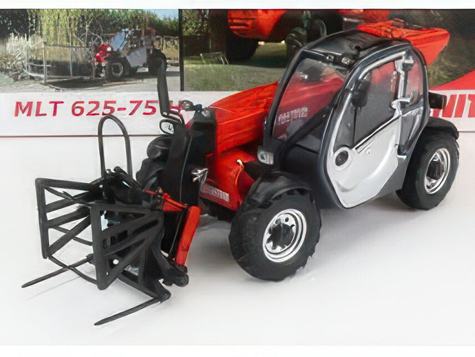 MANITOU   MLT 625 75H TELESCOPIC TRACTOR   ELEVATORE   RED SILVER トラクタ / Univrsal Hobbies 1/32 建設機械模型 工事車両