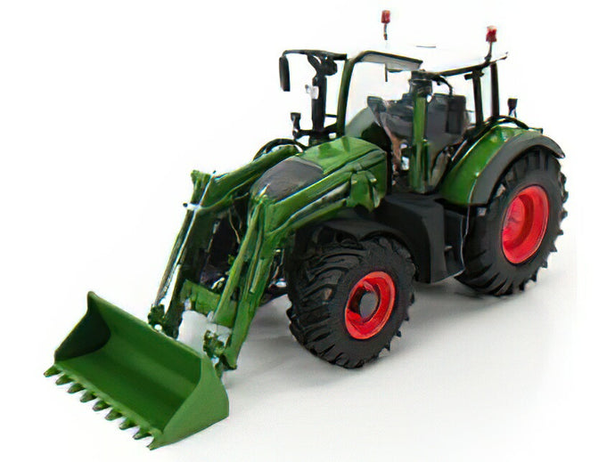 FENDT - 722 VARIO TRACTOR WITH 5 X 90 CARGOPROFI FRONT LOADER 2016 - GREEN WHITE RED/ Univrsal Hobbies 1/32 トラクタ 模型