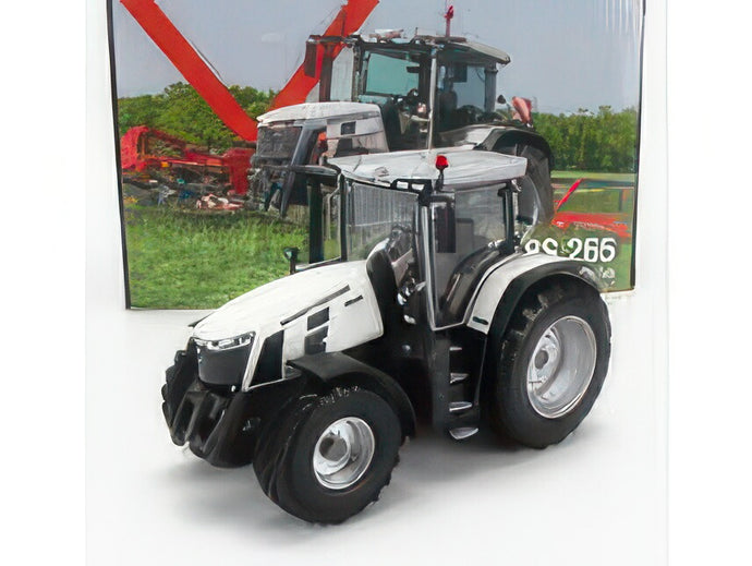 MASSEY FERGUSON   MF8S.265 TRACTOR WHITE EDITION 2022   WHITE GREY トラクタ / Univrsal Hobbies 1/32 建設機械模型 工事車両