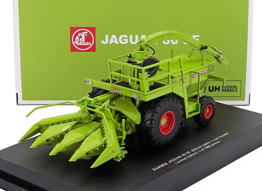 CLAASクラス JAGUAR 80 コーンヘッダー付き ライトグリーン FARM TOYS / UNIVERSAL HOBBIES 1/32 ミニカー