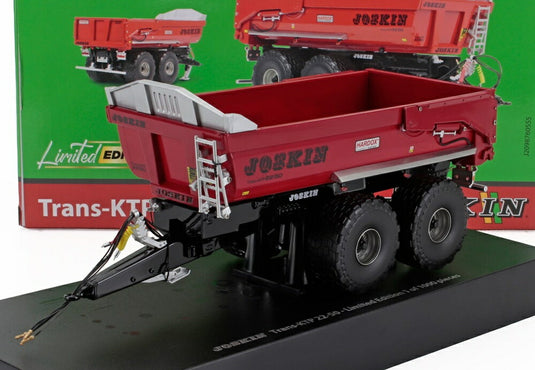 JOSKIN TRAILER TRANS-KTP 22-50 2軸 2010 レッド/ Univrsal Hobbies 1/32 農業機械ミニカー