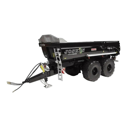 ジョスキン Trans KTP 22/50 ブラック ダンプ トレーラー 農機 / Universal Hobbies 1/32 トラック模型