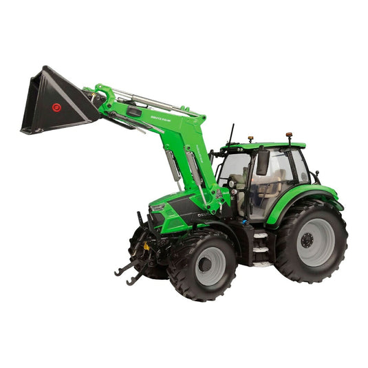 【予約】2026年発売予定 DEUTZ FAHRドイツファール 6150.4 TTV 2018 TRACTORトラクター WITH FZ 47 23 FRONT / Universal Hobbies 1/32 ミニカー