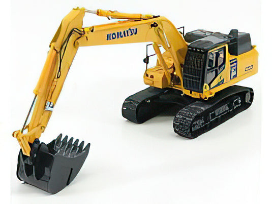 KOMATSU  PC490LC ESCAVATORE CINGOLATO  TRACTOR EXCAVATOR  HEAVY DUTY  YELLOW BLACK/Univrsal Hobbies 1/50 模型ミニカー