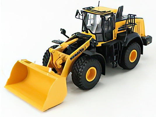 KOMATSU  WA47510 RUSPA GOMMATA  SCRAPER TRACTOR  YELLOW BLACK/Univrsal Hobbies 1/50 模型ミニカー