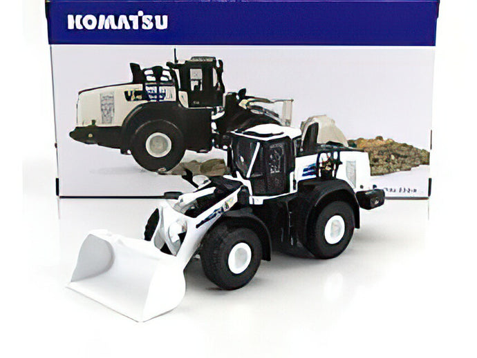 KOMATSU  WA47510 RUSPA GOMMATA TRACTOR SCRAPER 2010  WHITE BLACK/Univrsal Hobbies 1/50 模型ミニカー