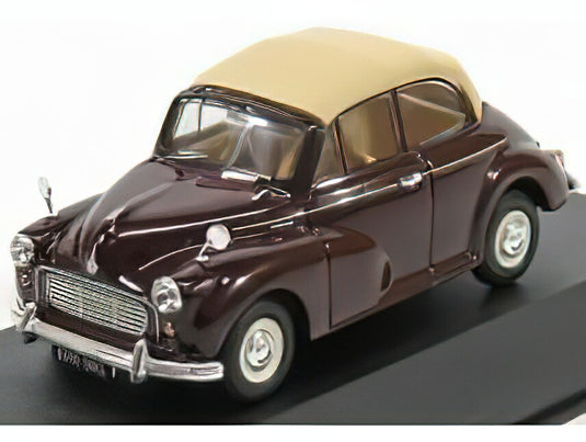 MORRIS MINOR 1000 CONVERTIBLE BORDEAUX BEIGE/VANGUARDS 1/43ミニカー