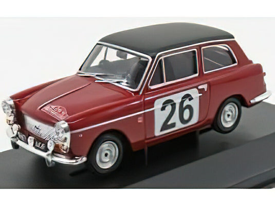 AUSTIN A40 FARINA MKI COUNTRYMAN N 26 RALLY MONTECARLO 1960 P.MOSS A.WISDOM RED MATT BLACK/VANGUARDS 1/43ミニカー