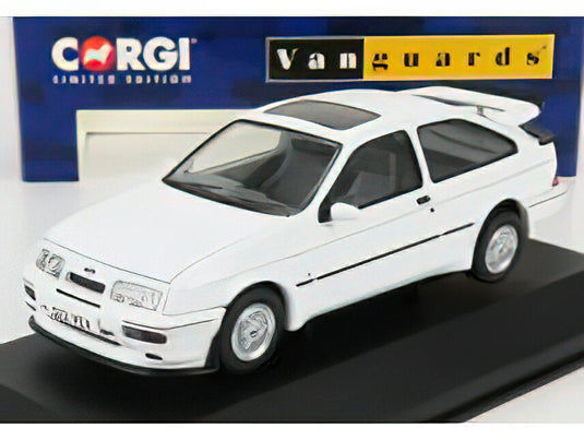 FORD ENGLAND SIERRA RS500 COSWORTH RHD 1986 DIAMOND WHITE/VANGUARDS 1/43ミニカー