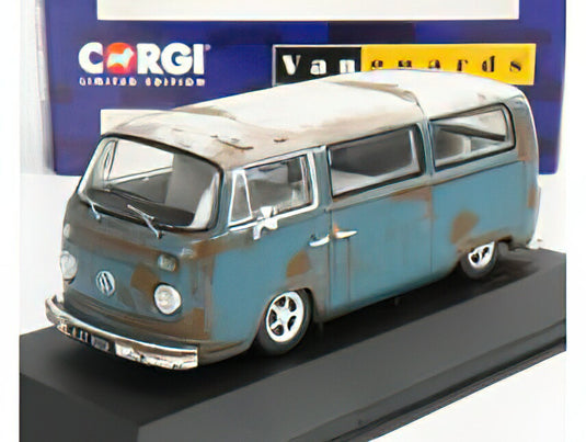 VOLKSWAGEN T1 MINIBUS CAMPER 1962 BLUE WHITE/VANGUARDS 1/43ミニカー