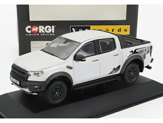 FORD USA RANGE RAPTOR PICK-UP 2022 WHITE BLACK/VANGUARDS 1/43ミニカー