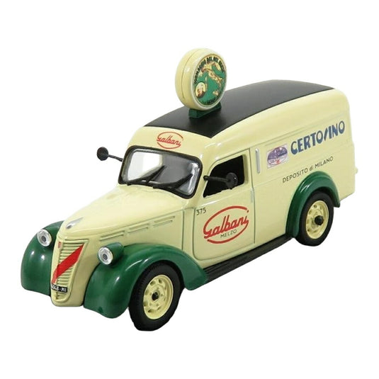 FIATフィアット 1100 ELR VAN 1951 GALBANI CERTOSINO DEPOSITO DI MILANO CREAM GREENクリームグリーン / EDICOLA 1/43 ミニカー