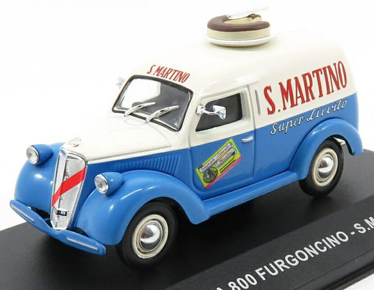 LANCIAランチア ARDEAアルデア 800 バン SAN MARTINOサンマルティーノ 1949 ライトブルー ベージュ VEICOLI-COMMERCIALI-D'EPOCA-EAGLEMOSS / EDICOLA 1/43 ミニカー