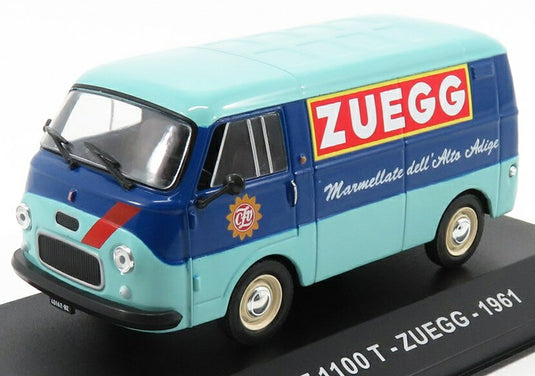 FIATフィアット 1100T バン ZUEGGツエッグ 1961 ライトブルー ブルー VEICOLI-COMMERCIALI-D'EPOCA-EAGLEMOSS / EDICOLA 1/43 ミニカー