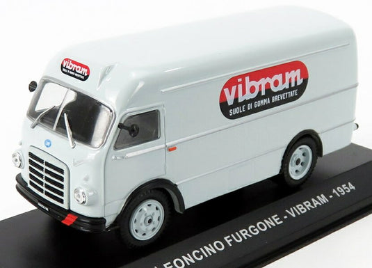OM FIATフィアット LEONCINOレオンチーノ バン FURGONE VIBRAMビブラム 1954 ライトグレー VEICOLI-COMMERCIALI-D'EPOCA-EAGLEMOSS / EDICOLA 1/43 ミニカー