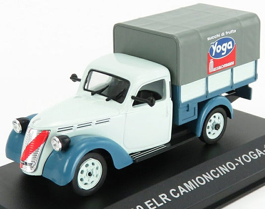 FIATフィアット 1100 ELR ピックアップ TELONATO CAMIONCINO YOGAヨガ 1951 2トーン ブルー VEICOLI-COMMERCIALI-D'EPOCA-EAGLEMOSS / EDICOLA 1/43 ミニカー