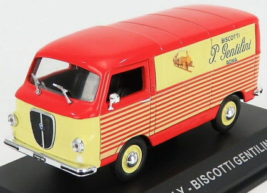 LANCIAランチア JOLLY バン BISCOTTI GENTILINI 1962 オレンジイエロー VEICOLI-COMMERCIALI-D'EPOCA-EAGLEMOSS PUBBLICITARI / EDICOLA 1/43 ミニカー