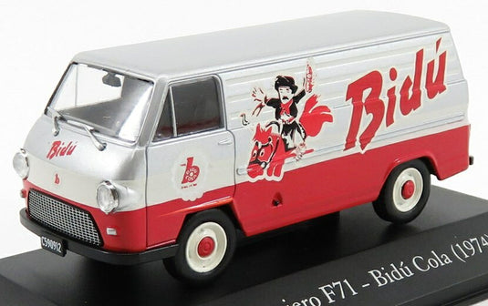RASTROJERO IME F17 バン BIDU COLA 1974 シルバーレッド VEH?CULOS-INOLVIDABLES-DE-REPARTO-Y-SERVICIO-ARGENTINA-SALVAT / EDICOLA 1/43 ミニカー