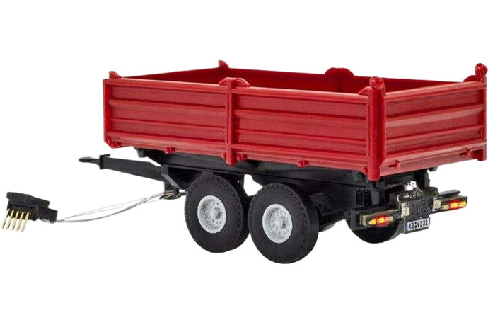 タンデムダンプ レッド ファンクショナルモデル 8214 ダンプ / Viessmann 1/87 建設機械模型 工事車両