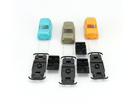FIAT SET 3X 500 ORANGE LIGHT BLUE GREY 1965 VARIOUS/BREKINA 1/87ミニカー