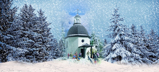 HOゲージ 鉄道模型 Vollmer フォルマー Silent Night Memorial Chapel with lighting, artificial snow,