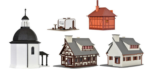 HOゲージ 鉄道模型 Vollmer フォルマー LED照明付クリスマス村 Christmas village LED lighting functional kit