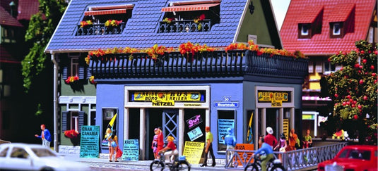 HOゲージ 鉄道模型 Vollmer フォルマー Travel agency with interior and lighting functional kit