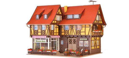 HOゲージ 鉄道模型 Vollmer フォルマー Florist shop with interior and lighting functional kit