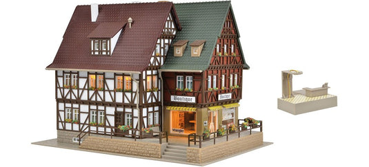 HOゲージ 鉄道模型 Vollmer フォルマー Boutique with interior design and LED lighting, functional kit