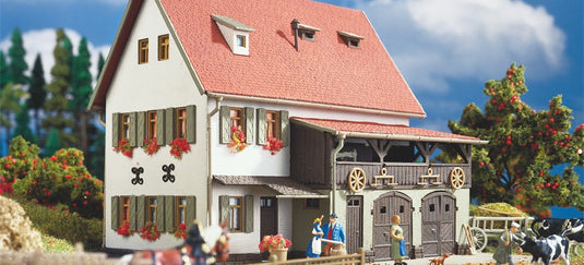 HOゲージ 鉄道模型 Vollmer フォルマー 農家 納屋付 Farmhouse with barn