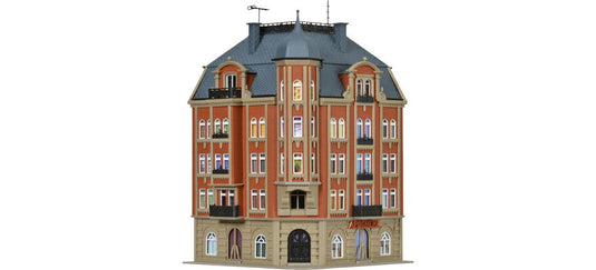 HOゲージ 鉄道模型 Vollmer フォルマー シュロスアレー 1 角の建物 Corner building at Schlossallee 1