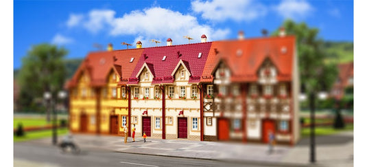 HOゲージ 鉄道模型 Vollmer フォルマー Pair of Semi-Detached Houses cream Kit
