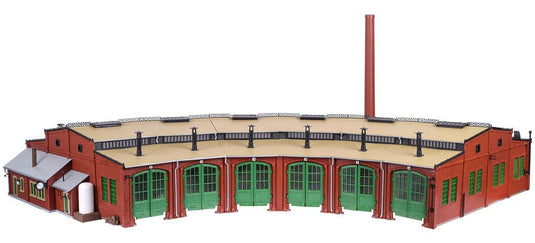 HOゲージ 鉄道模型 Vollmer フォルマー 6線式扇形庫 ドア開閉機構付 Roundhouse six track