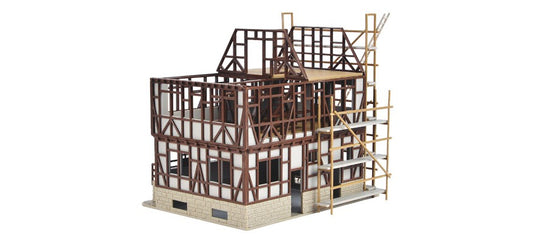 HOゲージ 鉄道模型ストラクチャー Vollmer フォルマー Half-timbered building shell