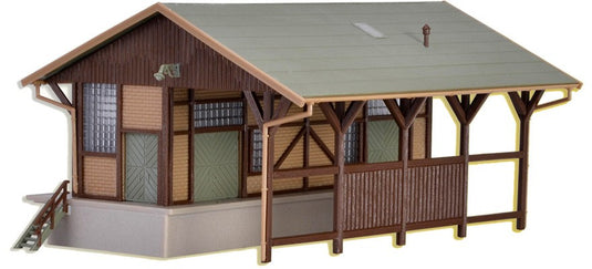 Nゲージ 鉄道模型 Vollmer フォルマー Goods shed, open and with covered track connection