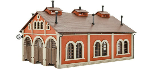 Nゲージ 鉄道模型 Vollmer フォルマー 機関庫 3線用 組立キット Engine shed three stall kit