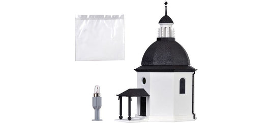 Nゲージ 鉄道模型 Vollmer フォルマー Silent Night Memorial Chapel with lighting and artificial snow,
