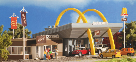 Nゲージ 鉄道模型 Vollmer フォルマー McDonald's fast food restaurant with McCafe マクドナルド