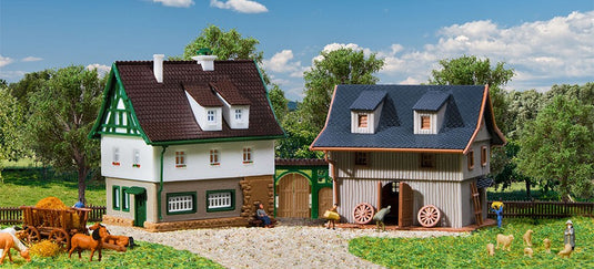 Zゲージ 鉄道模型 Vollmer フォルマー Farmhouse with barn and farm gate
