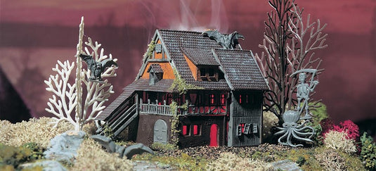 Zゲージ 鉄道模型 Vollmer フォルマー Villa Vampire with red flickering light and colour tablets